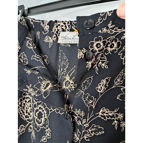 Kathie Lee Collection Womens Skirt Size 8 Black Flowy Feminine Cottagecore - Picture 8 of 10